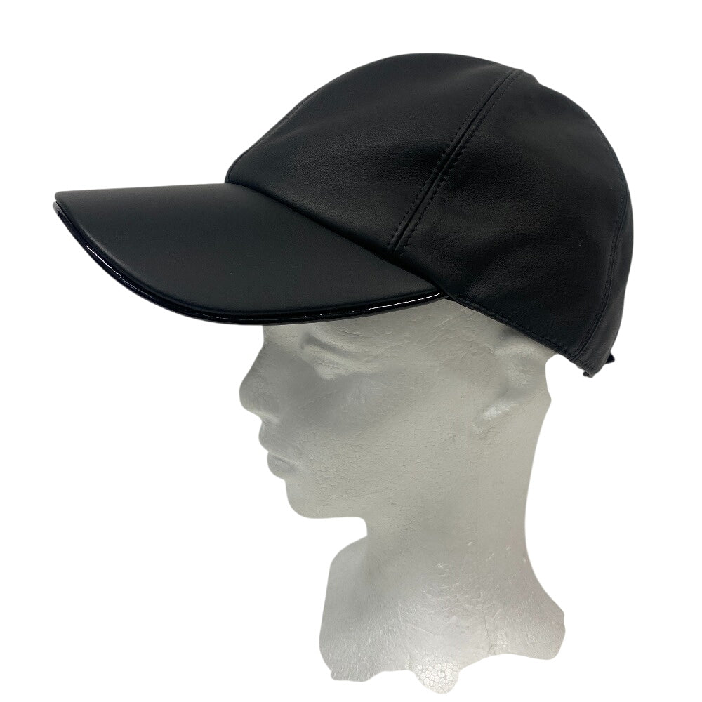 LOUIS VUITTON cap M77306 leather black Cruiser