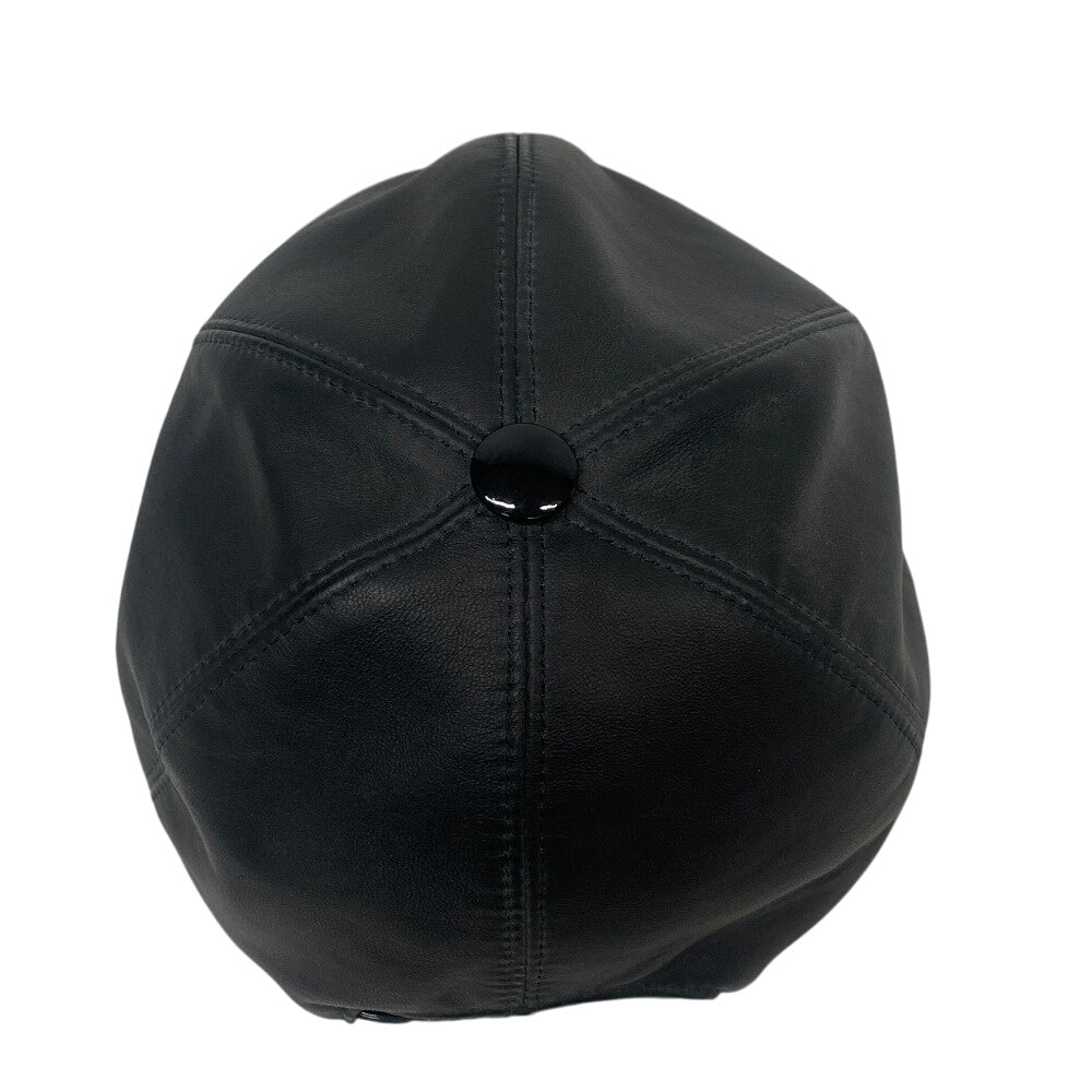 LOUIS VUITTON cap M77306 leather black Cruiser