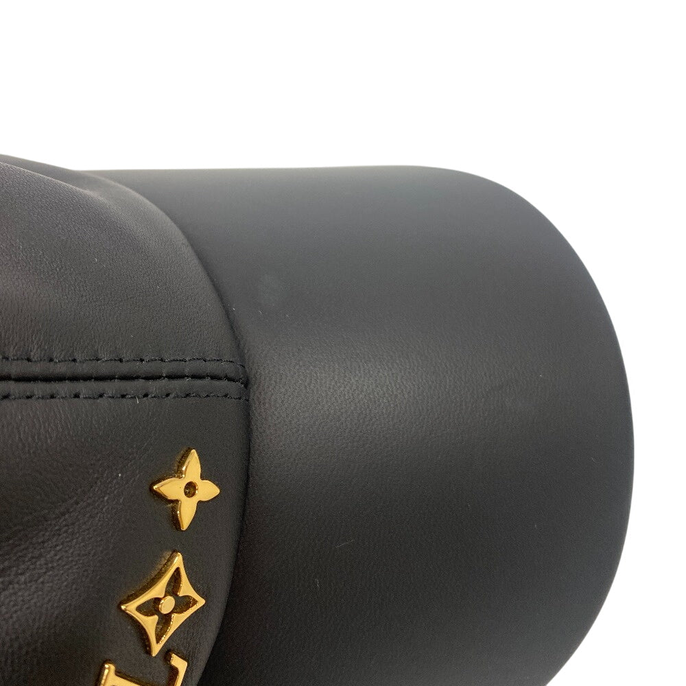 LOUIS VUITTON cap M77306 leather black Cruiser