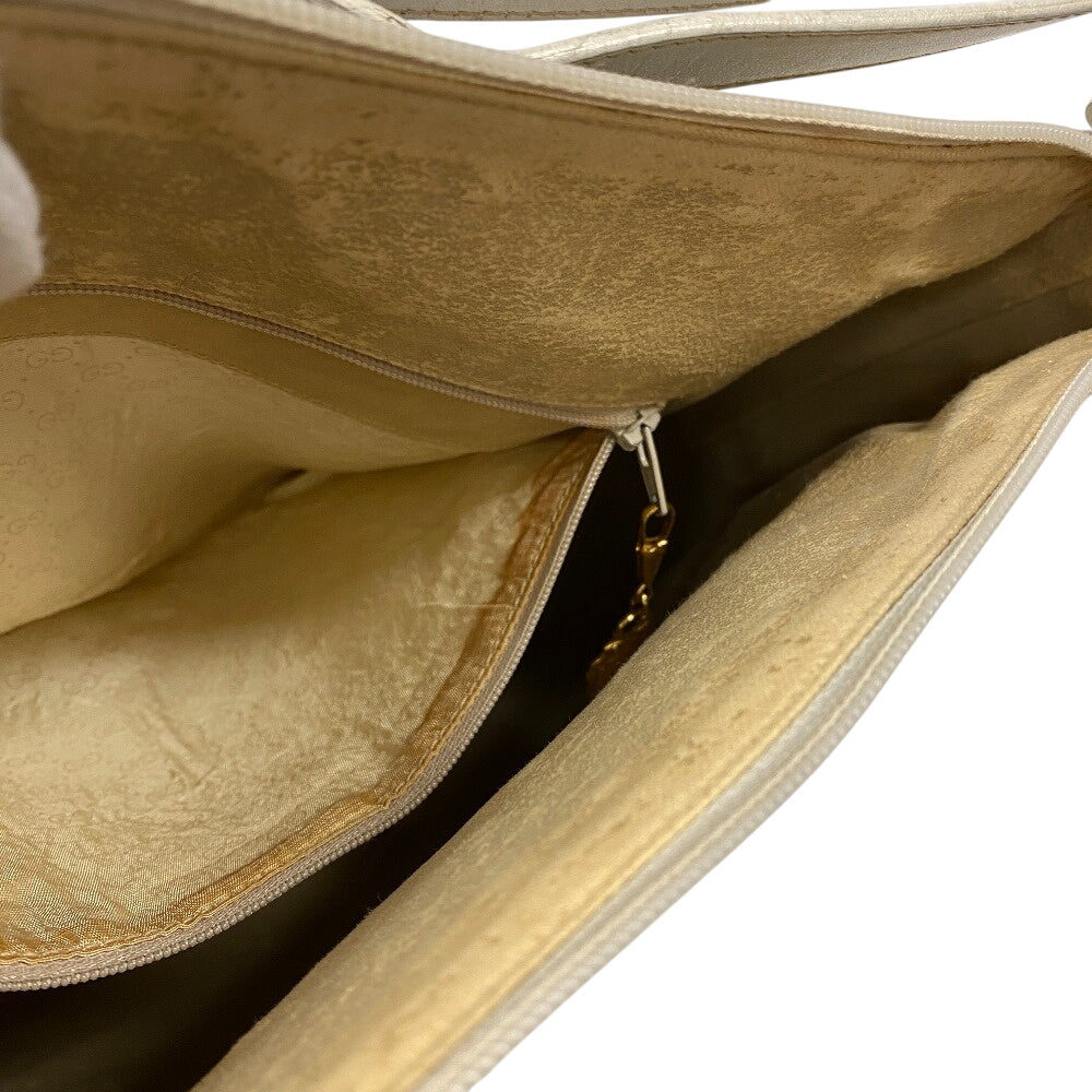 GUCCI Shoulder Bag 001・090・0729 Canvas, Leather white Flora GG