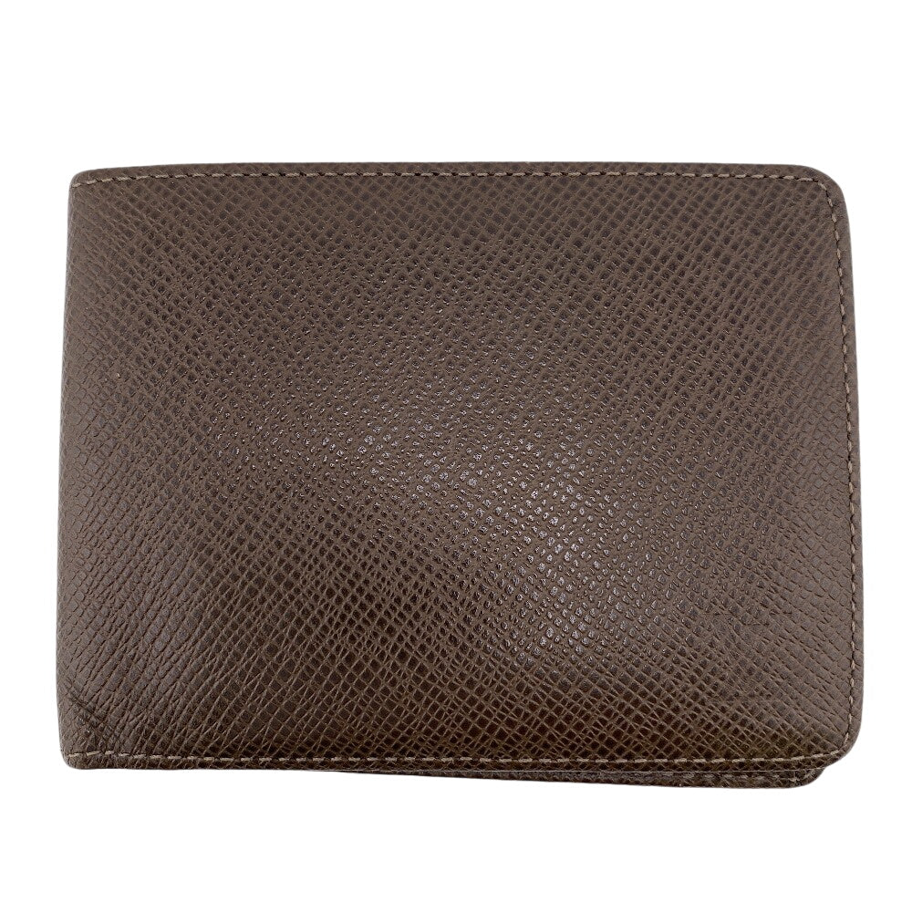 LOUIS VUITTON Bill Compartment M32810 leather Brown Taiga Portefeuille Multripru