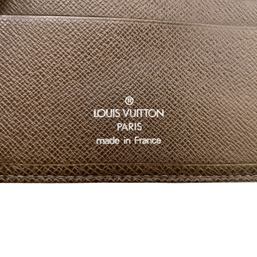 LOUIS VUITTON Bill Compartment M32810 leather Brown Taiga Portefeuille Multripru