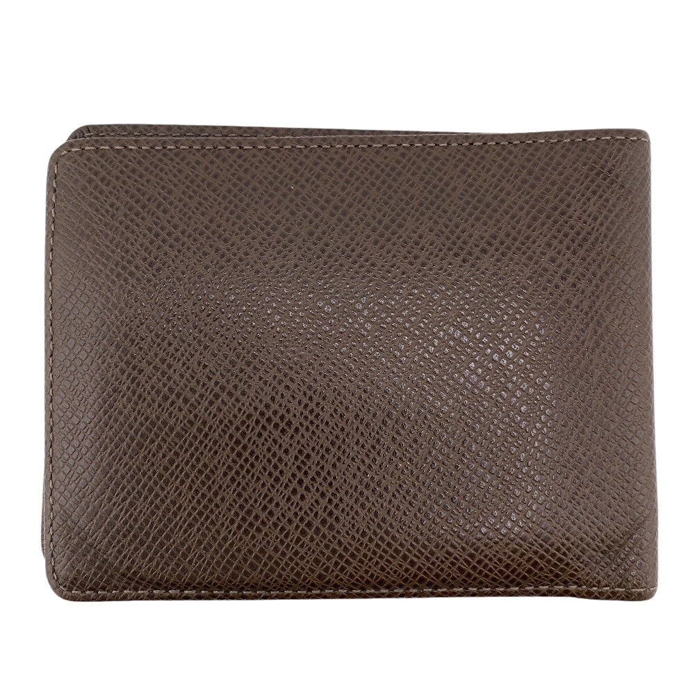 LOUIS VUITTON Bill Compartment M32810 leather Brown Taiga Portefeuille Multripru