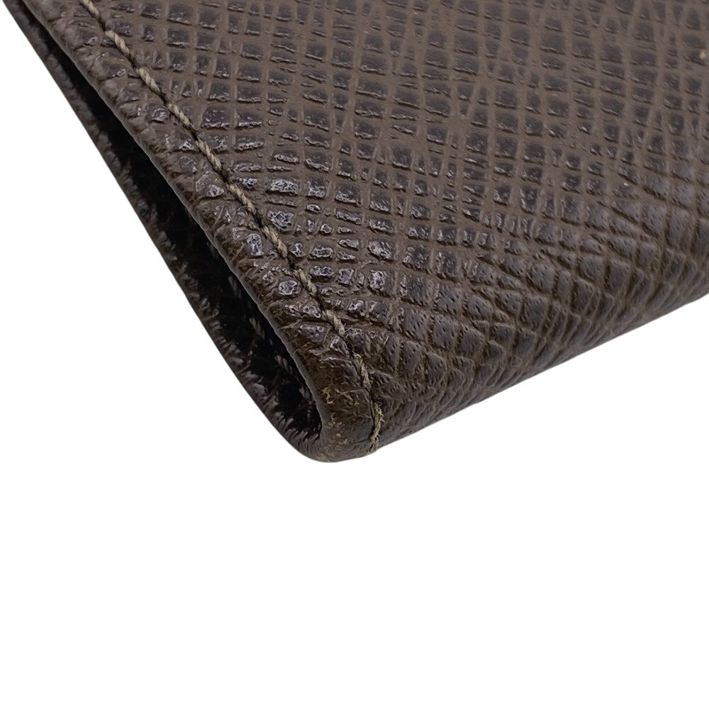 LOUIS VUITTON Bill Compartment M32810 leather Brown Taiga Portefeuille Multripru