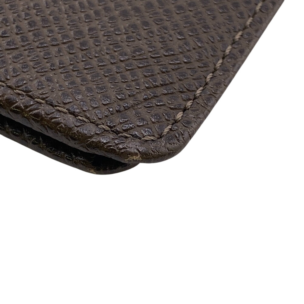 LOUIS VUITTON Bill Compartment M32810 leather Brown Taiga Portefeuille Multripru