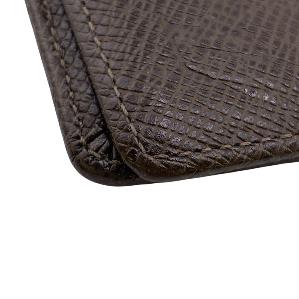 LOUIS VUITTON Bill Compartment M32810 leather Brown Taiga Portefeuille Multripru