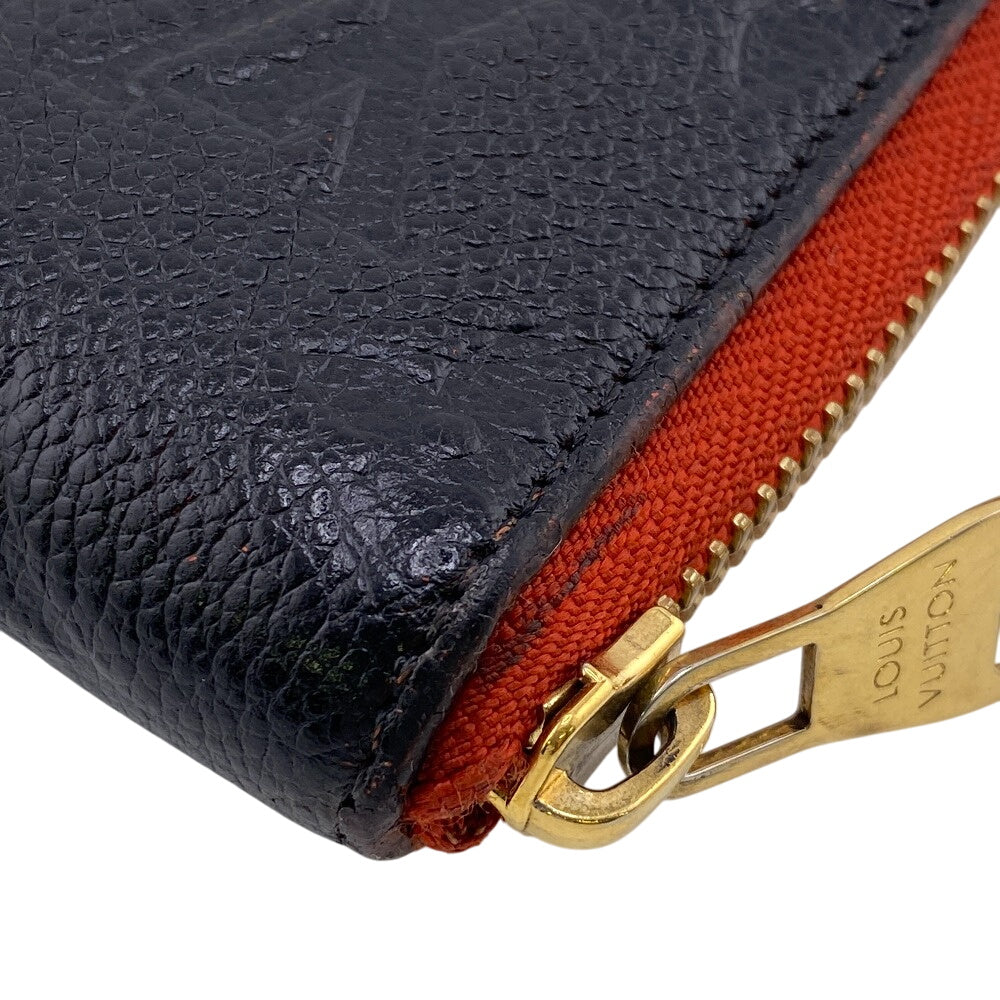 LOUIS VUITTON Bifold Wallet leather black Monogram Portefeuille