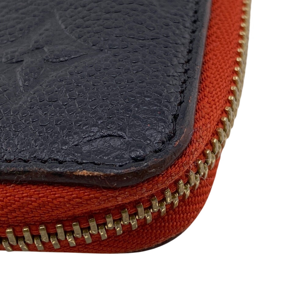 LOUIS VUITTON Bifold Wallet leather black Monogram Portefeuille