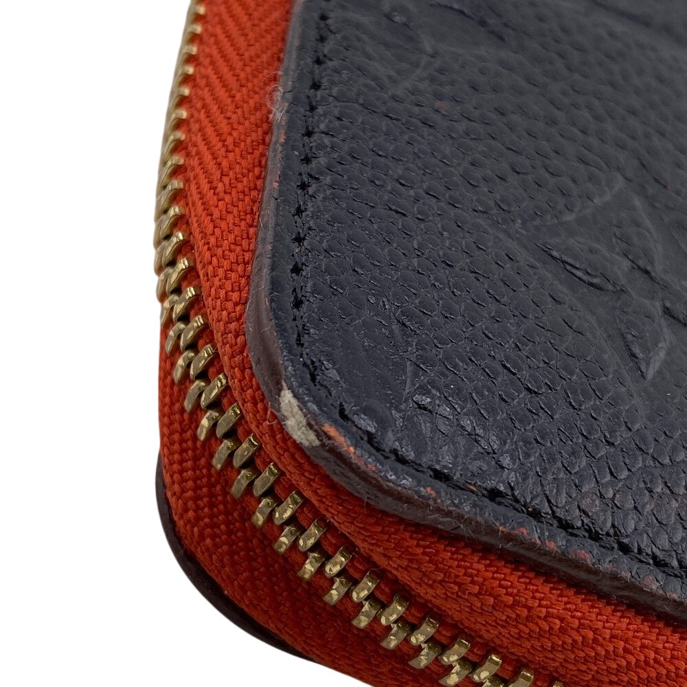 LOUIS VUITTON Bifold Wallet leather black Monogram Portefeuille