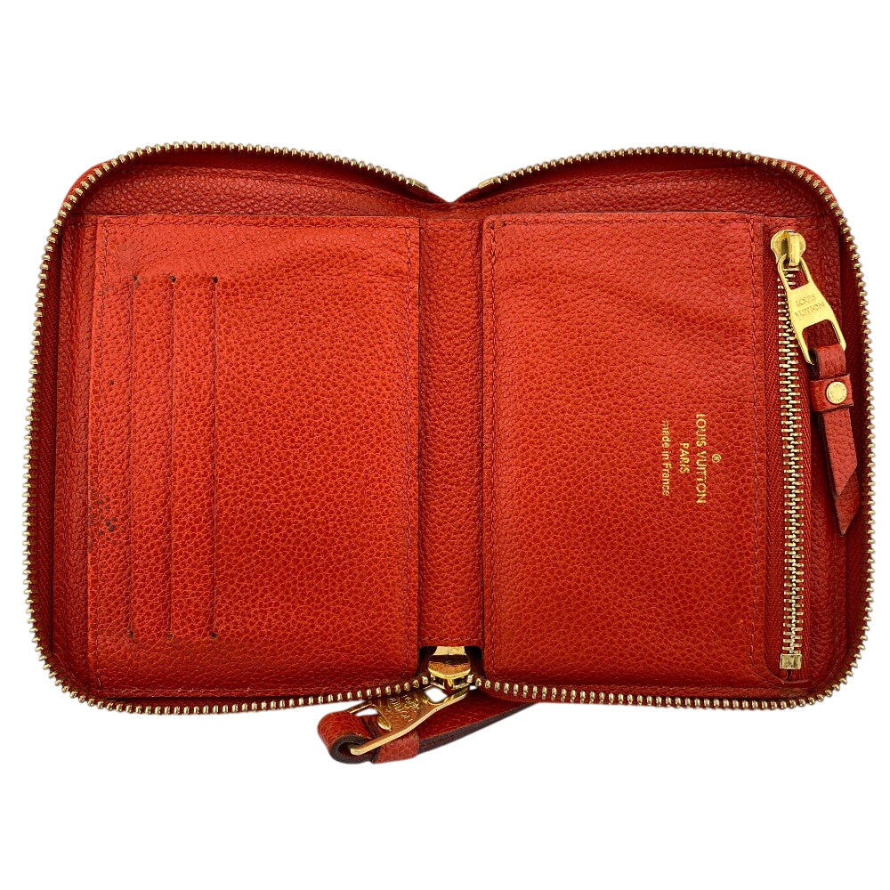 LOUIS VUITTON Bifold Wallet leather black Monogram Portefeuille