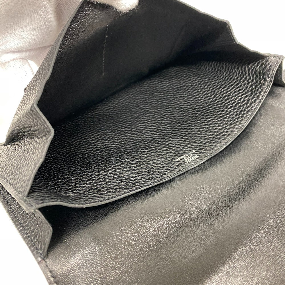 HERMES Waist bag Togo black Dogon SilverMetal