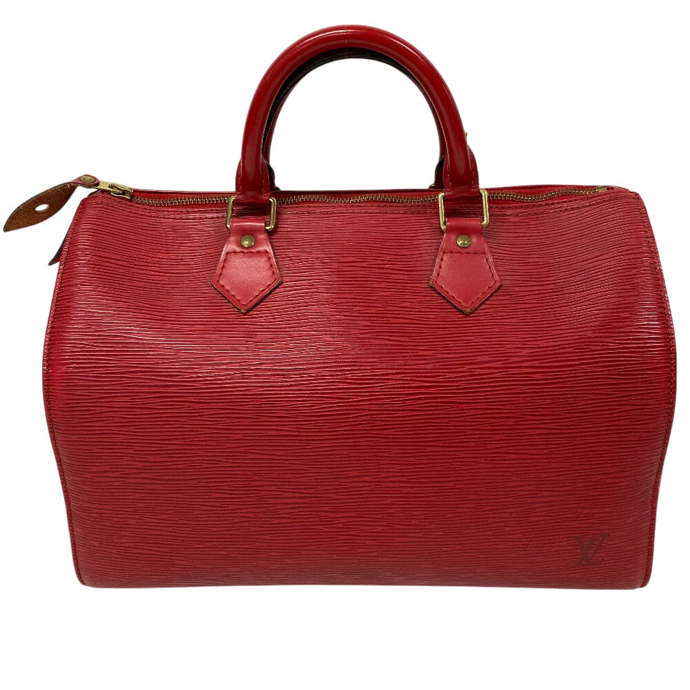 LOUIS VUITTON Boston Duffel bag M43007 leather Castilian red Epi Speedy 30