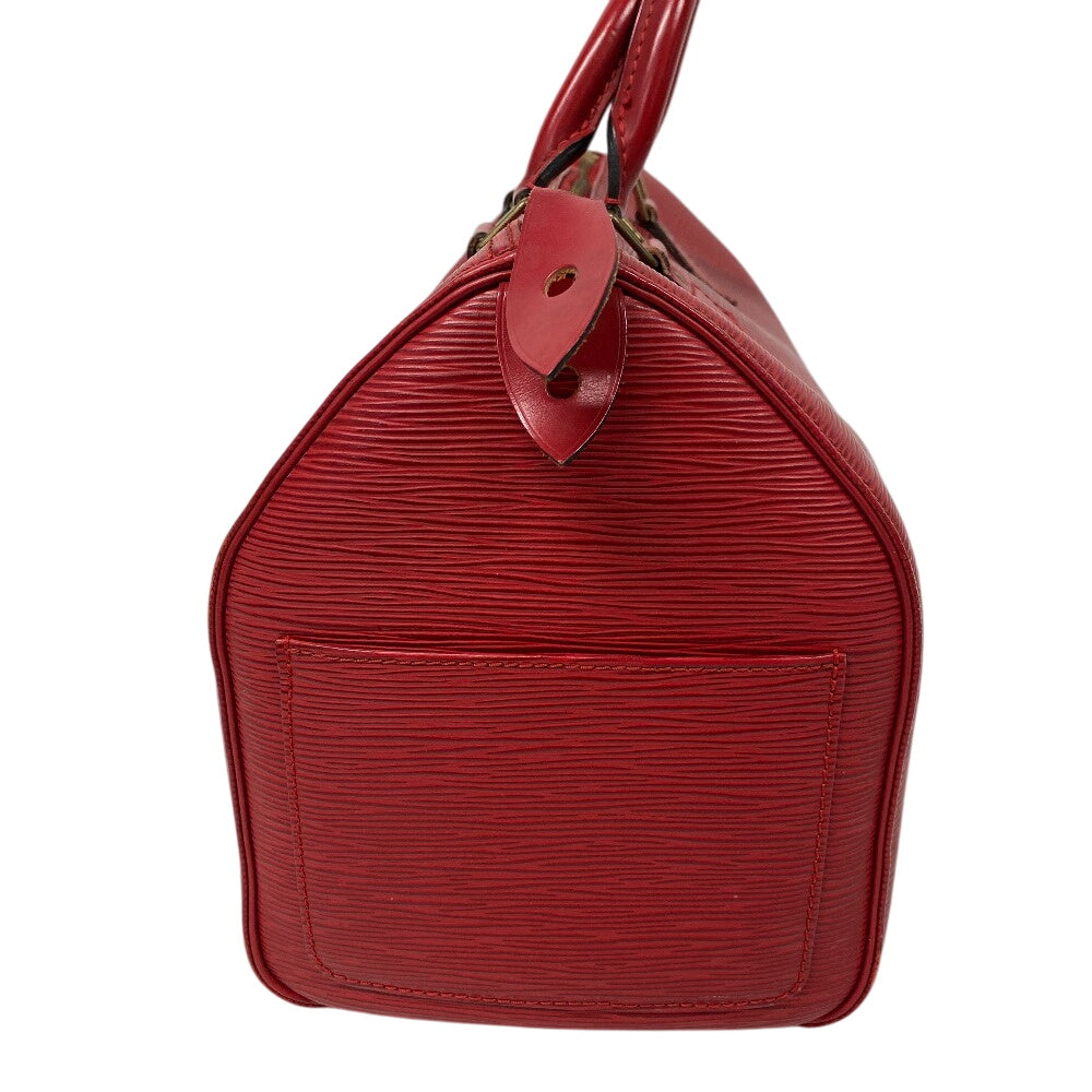 LOUIS VUITTON Boston Duffel bag M43007 leather Castilian red Epi Speedy 30