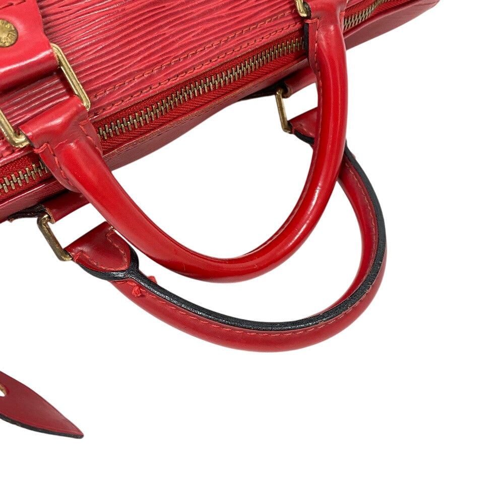 LOUIS VUITTON Boston Duffel bag M43007 leather Castilian red Epi Speedy 30