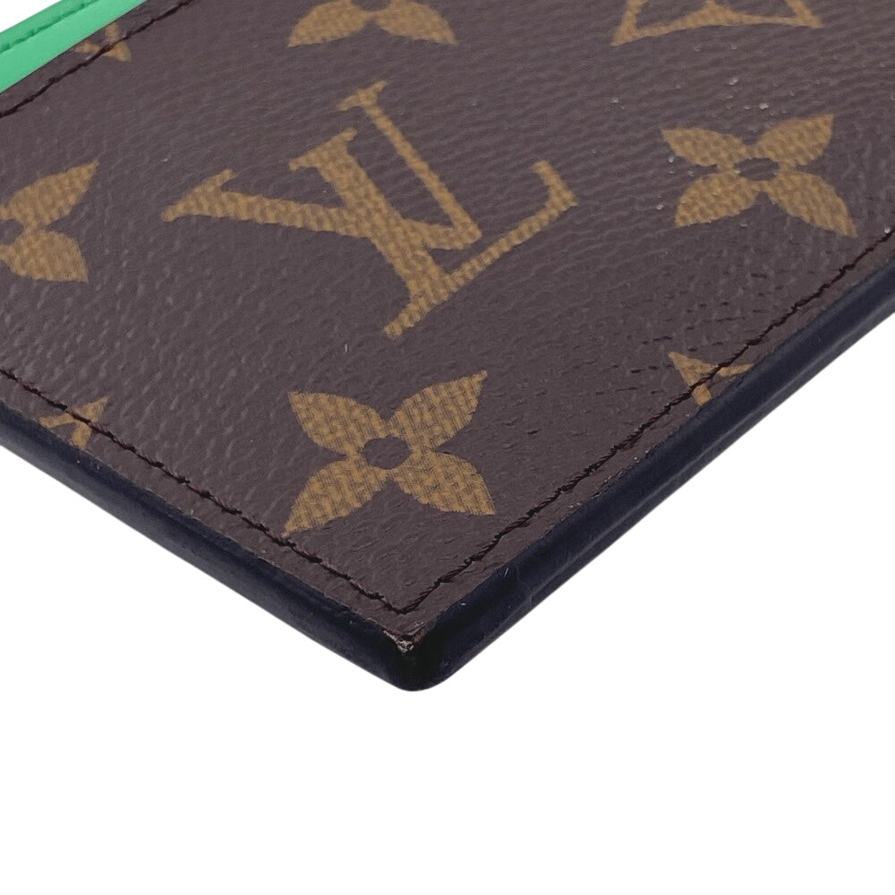 LOUIS VUITTON Card Case M81627 Monogram macacer Brown Monogram
