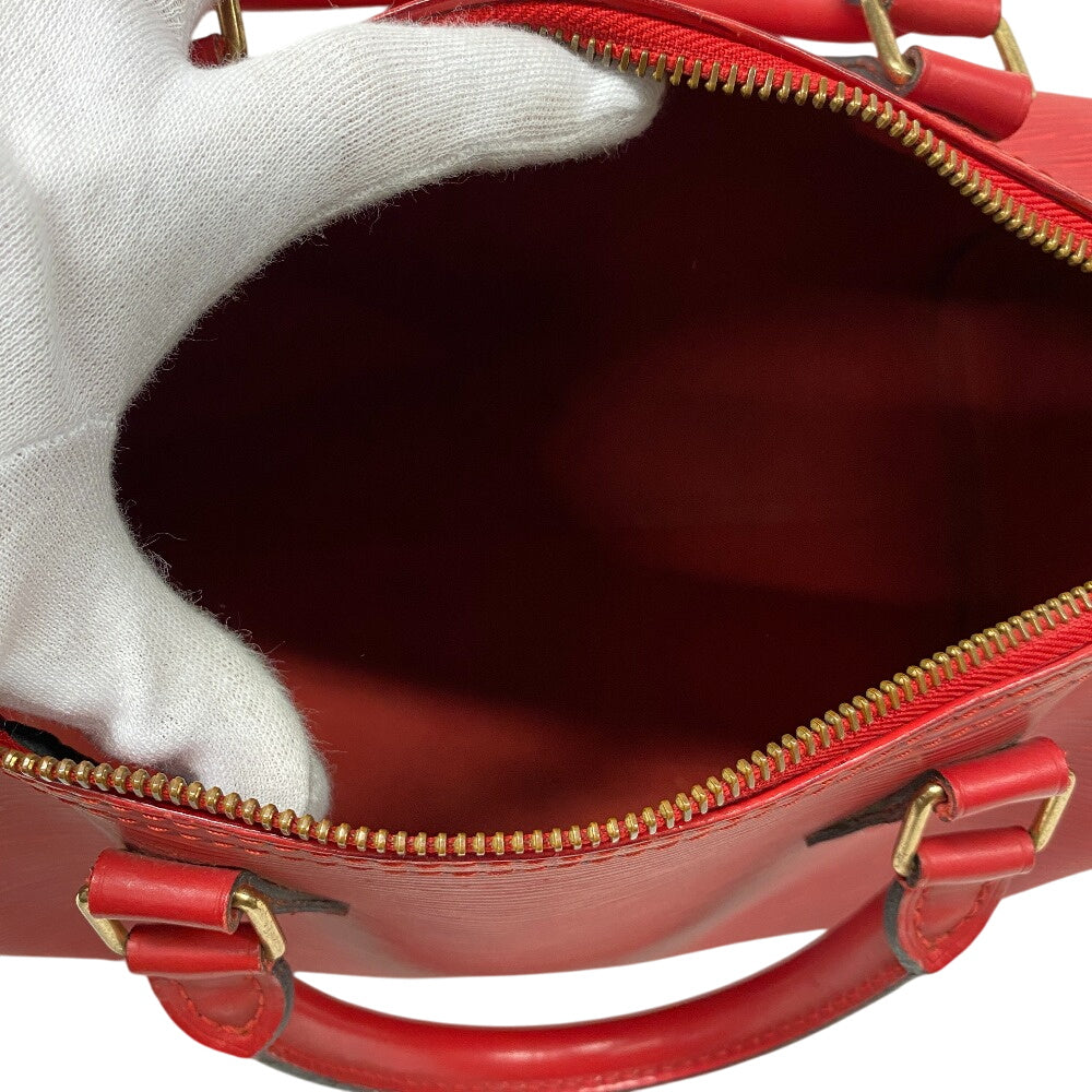 LOUIS VUITTON Boston Duffel bag M43007 leather Castilian red Epi Speedy 30
