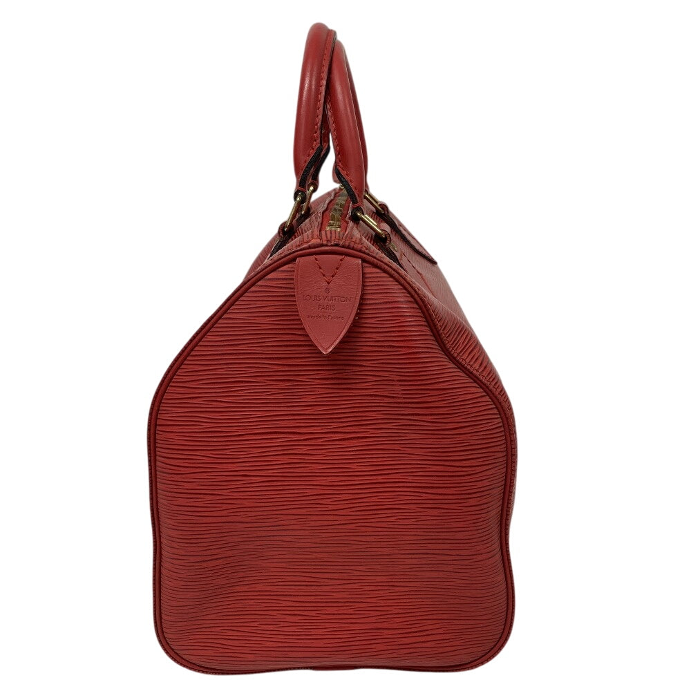 LOUIS VUITTON Boston Duffel bag M43007 leather Castilian red Epi Speedy 30
