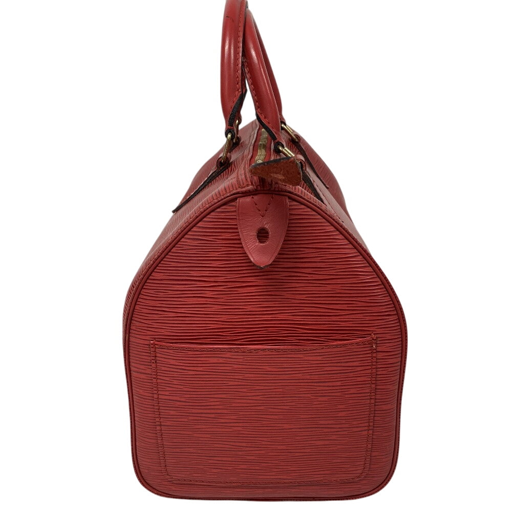 LOUIS VUITTON Boston Duffel bag M43007 leather Castilian red Epi Speedy 30