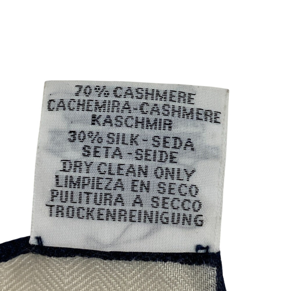 HERMES Stall Cashmere, Silk blue Caregean Fermata