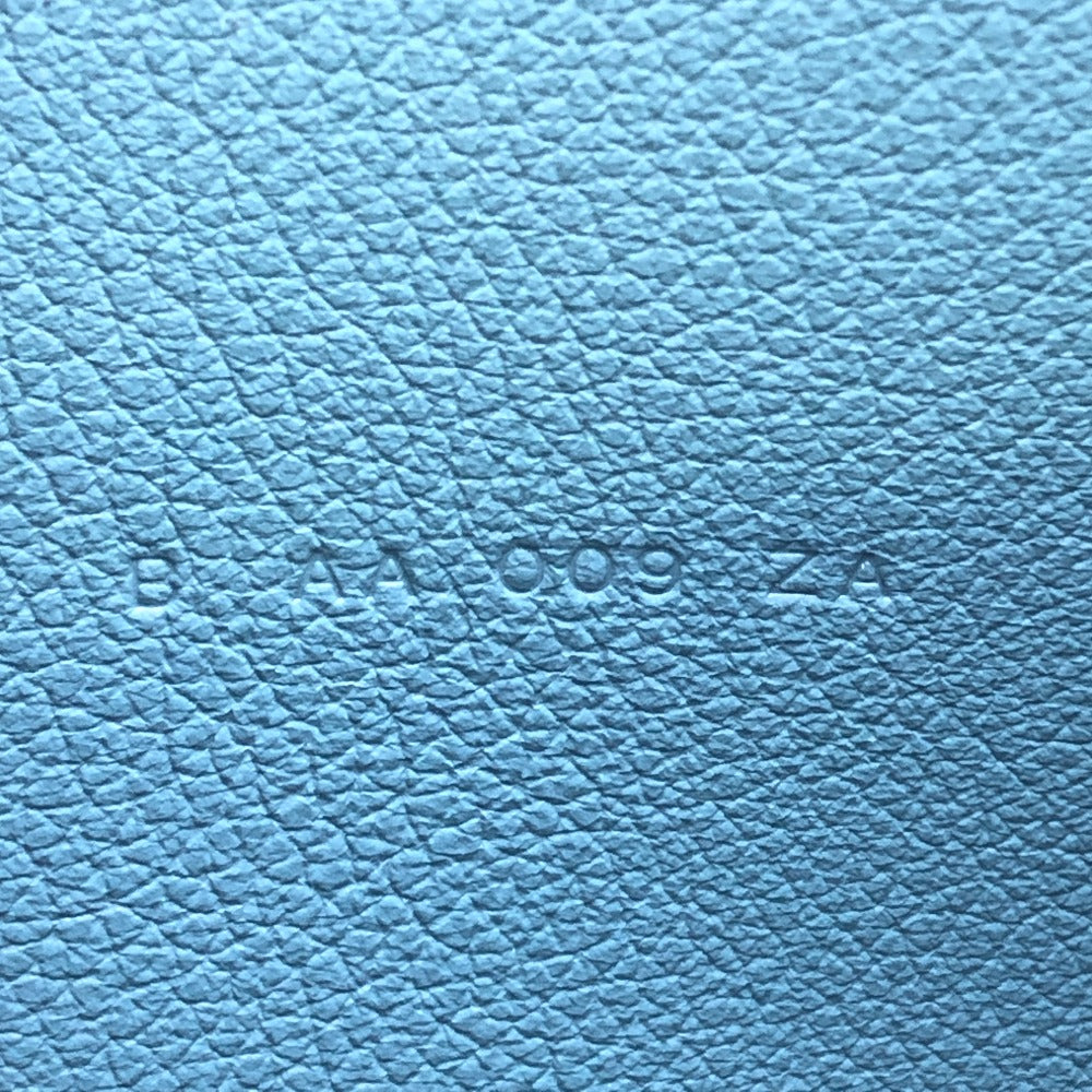 HERMES Long Wallet Purse Ever Calfskin blue RMS Tutankhamun