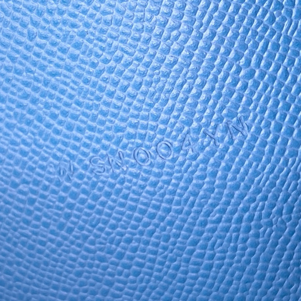 HERMES Long Wallet Purse Epsom Blue gene kelly pocket