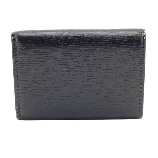 GUCCI Tri-fold wallet 790100 leather black Script Wallet