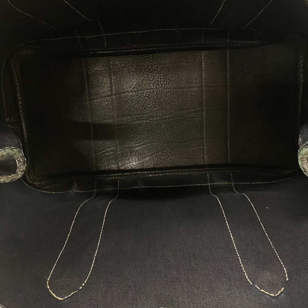HERMES Handbag Toile Officier, Negonda black Garden party 36 PM