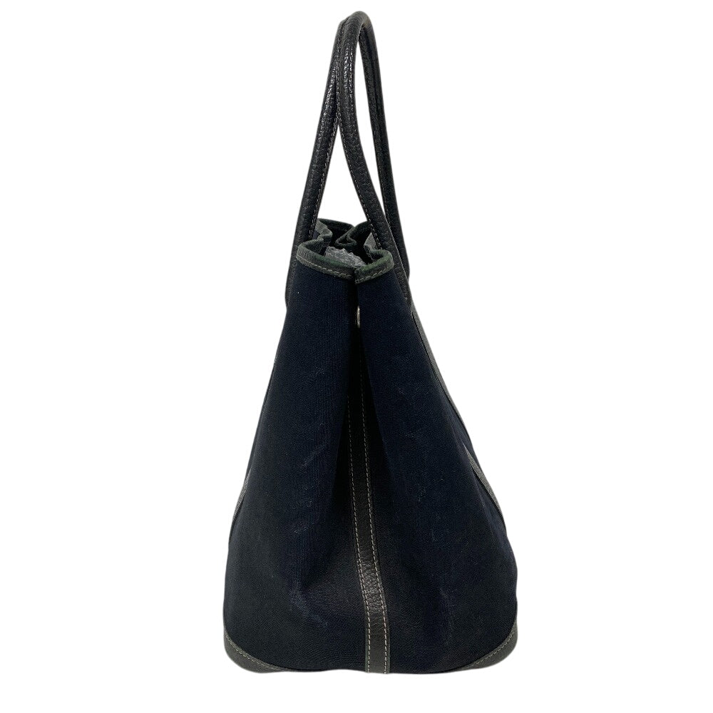 HERMES Handbag Toile Officier, Negonda black Garden party 36 PM