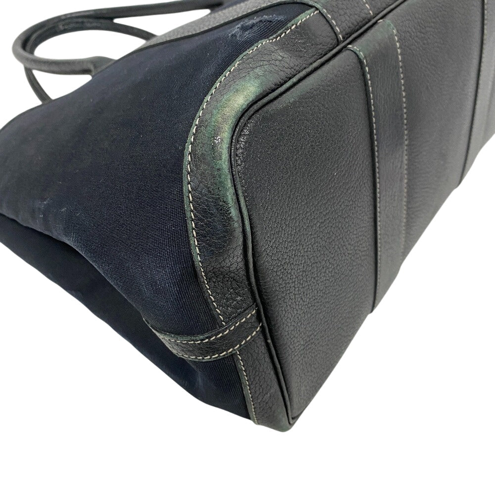 HERMES Handbag Toile Officier, Negonda black Garden party 36 PM