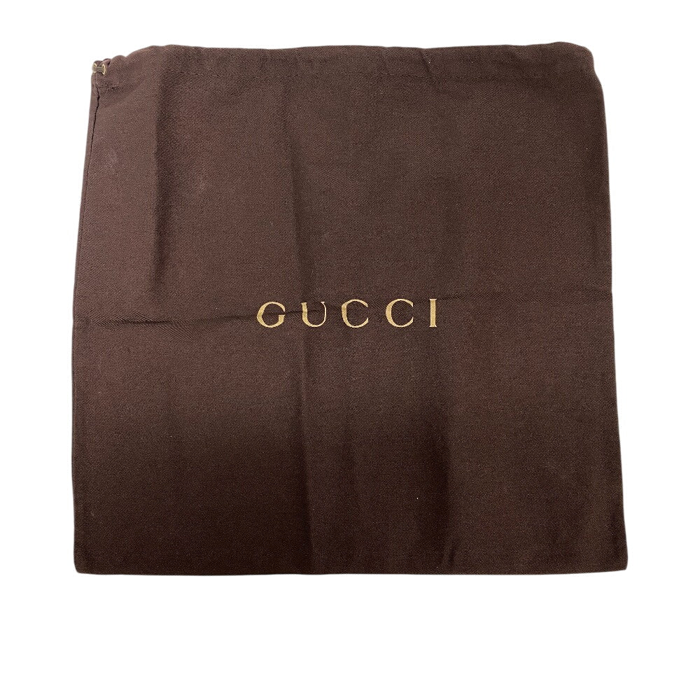 GUCCI Shoulder Bag 268642 leather black Horse pit Abbey