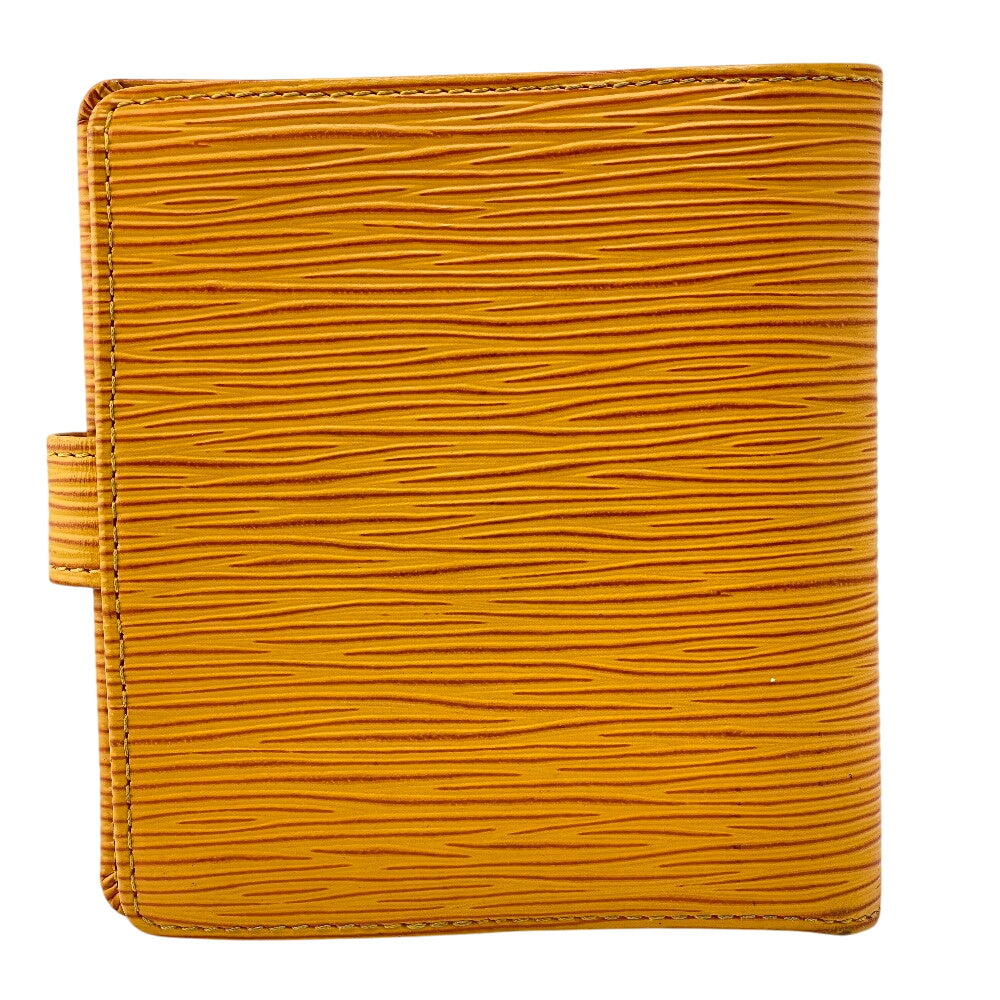 LOUIS VUITTON Bifold Wallet M63559 leather Jaune (Tassili Yellow) Epi Porte Billets Compact