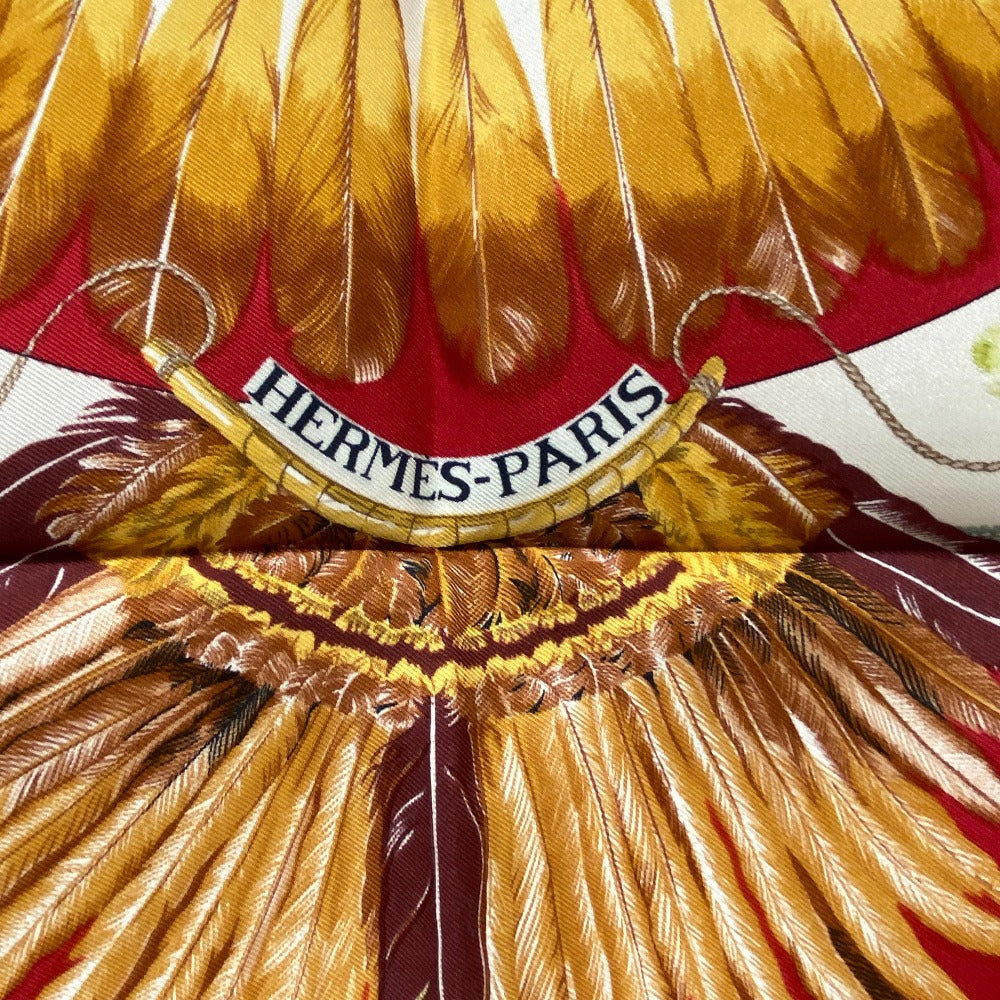 HERMES scarf silk Navy Carre90 BRAZIL