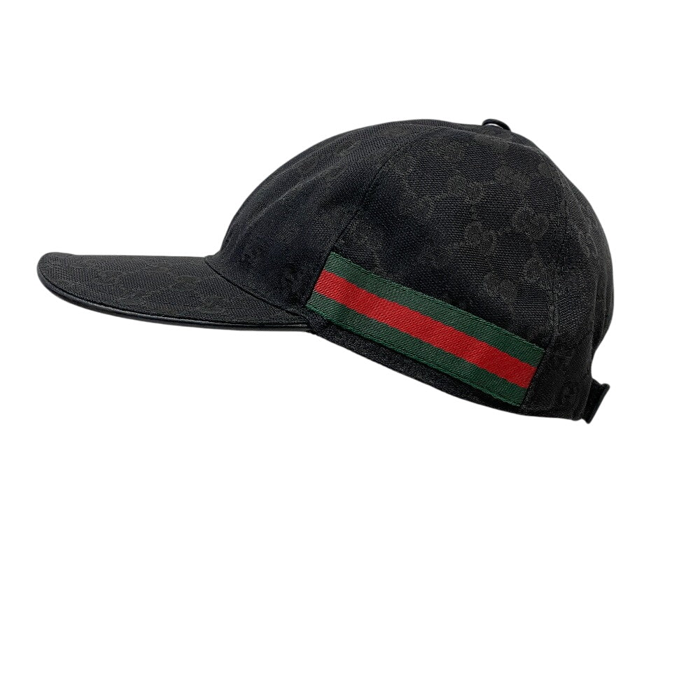GUCCI cap 200035 Cotton, Polyester black Sherry line cap