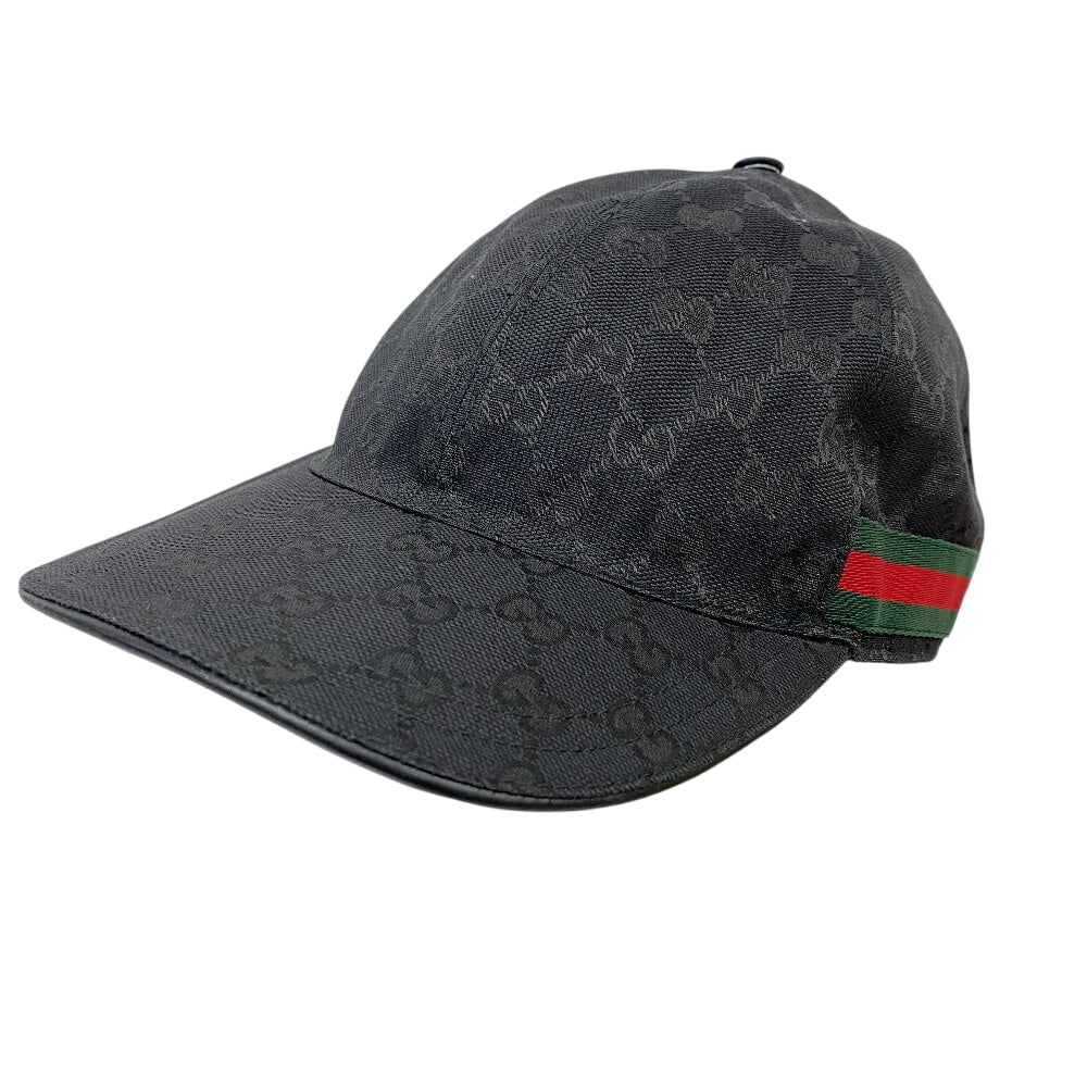 GUCCI cap 200035 Cotton, Polyester black Sherry line cap