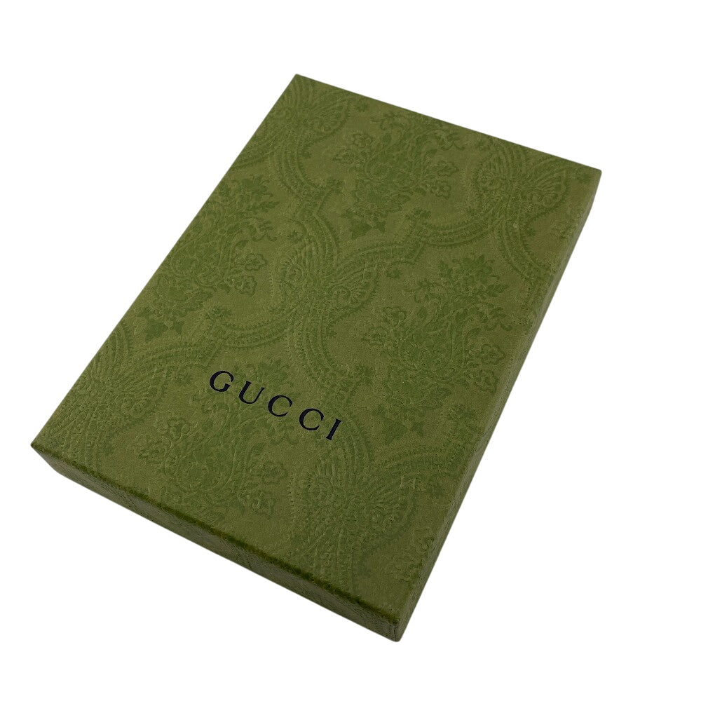 GUCCI Coin case 725550 leather green GG emboss