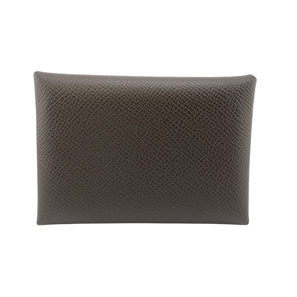 HERMES Coin case Epsom Brown Calvi duo