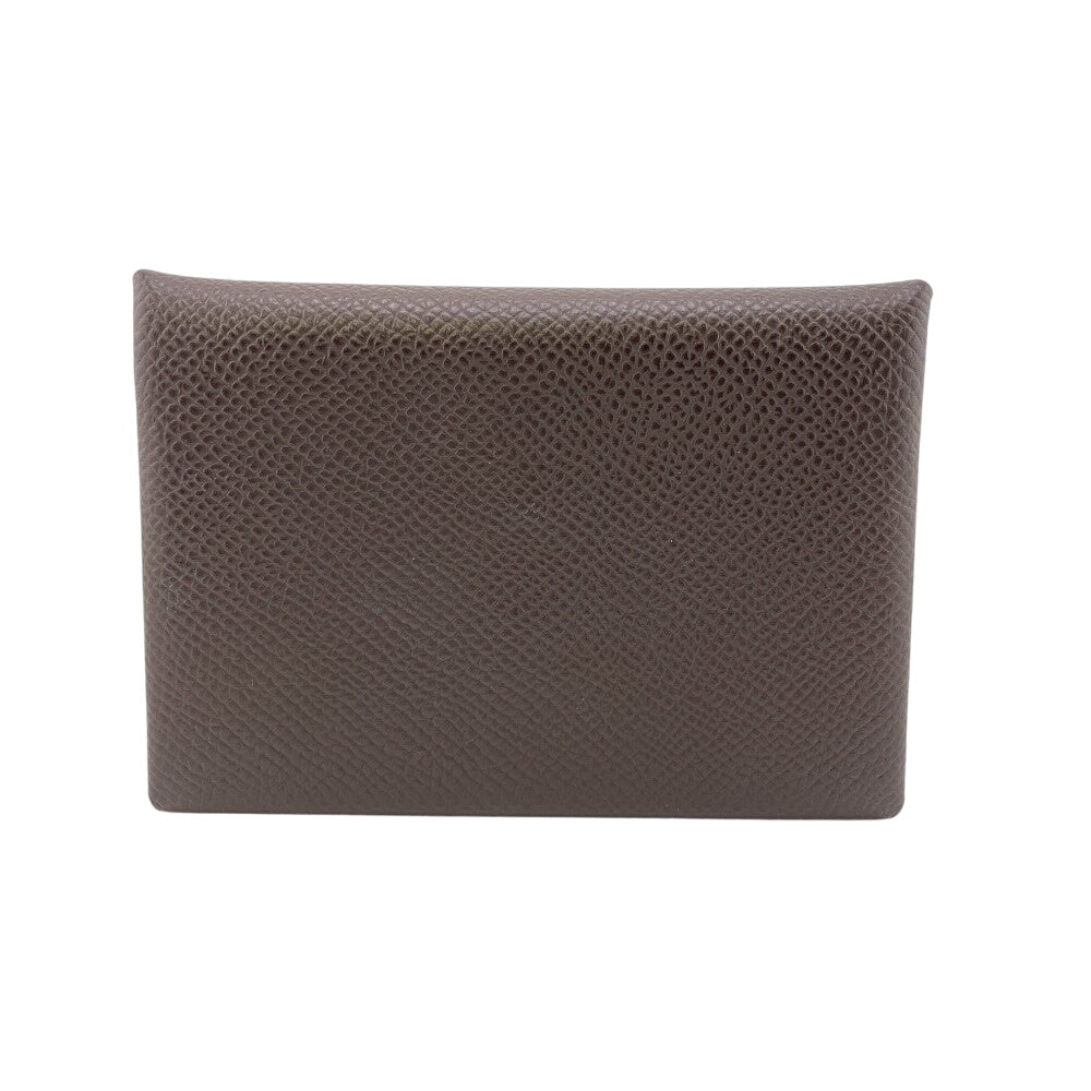 HERMES Coin case Epsom Brown Calvi duo