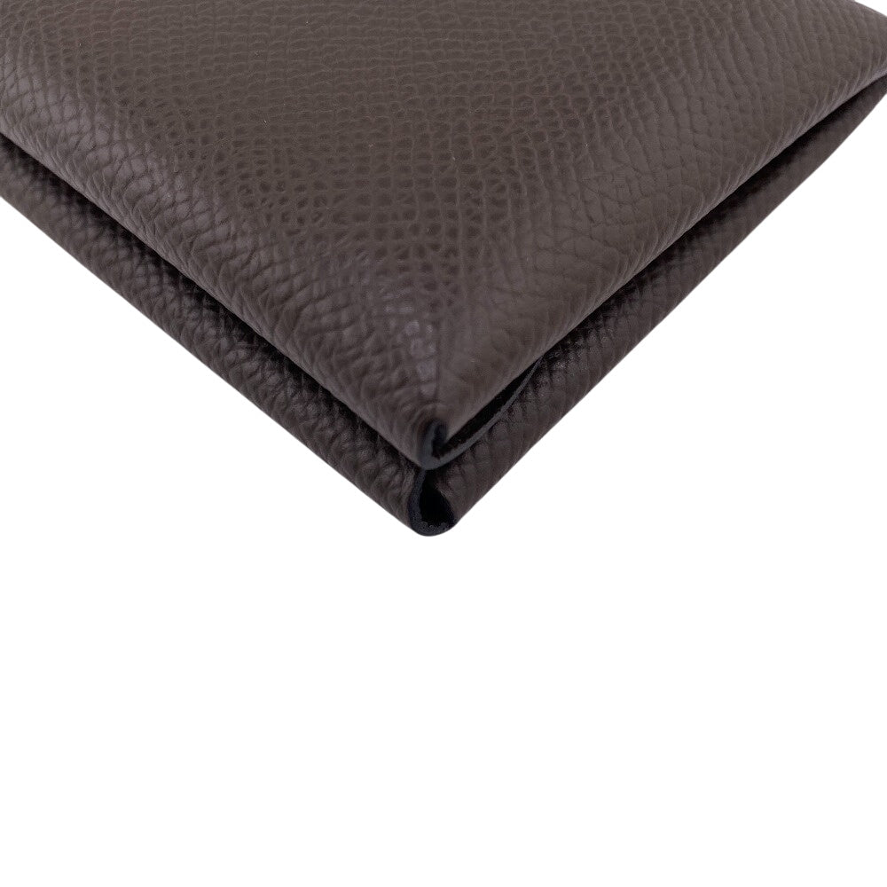 HERMES Coin case Epsom Brown Calvi duo