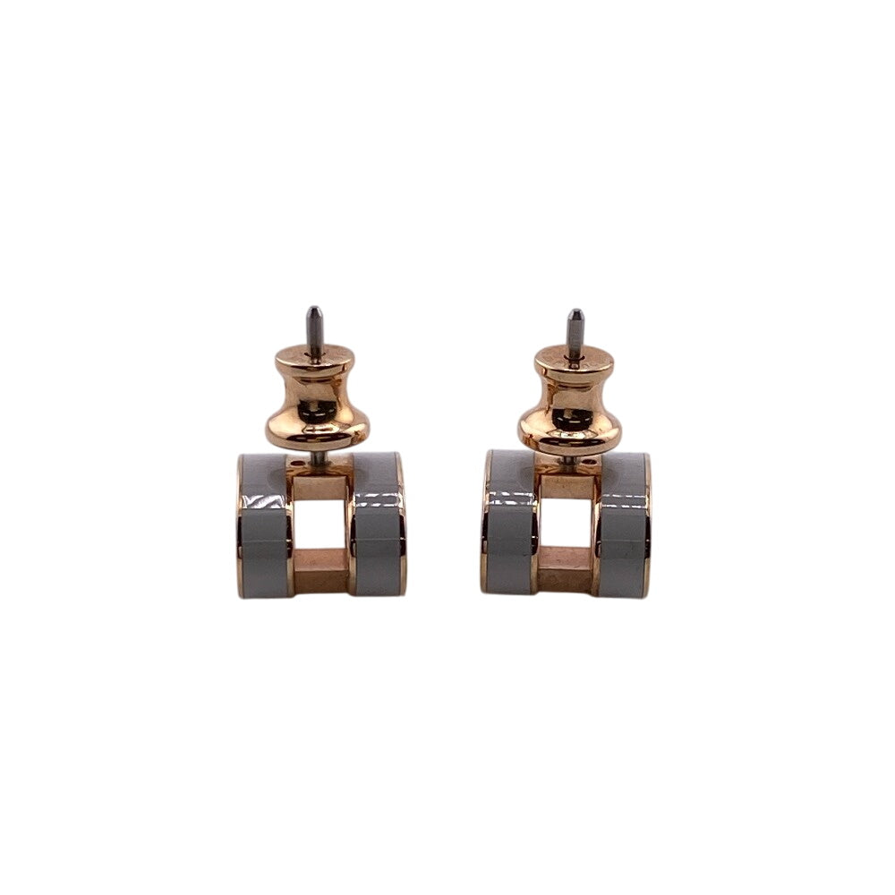 HERMES Pierce Gold Plated gray