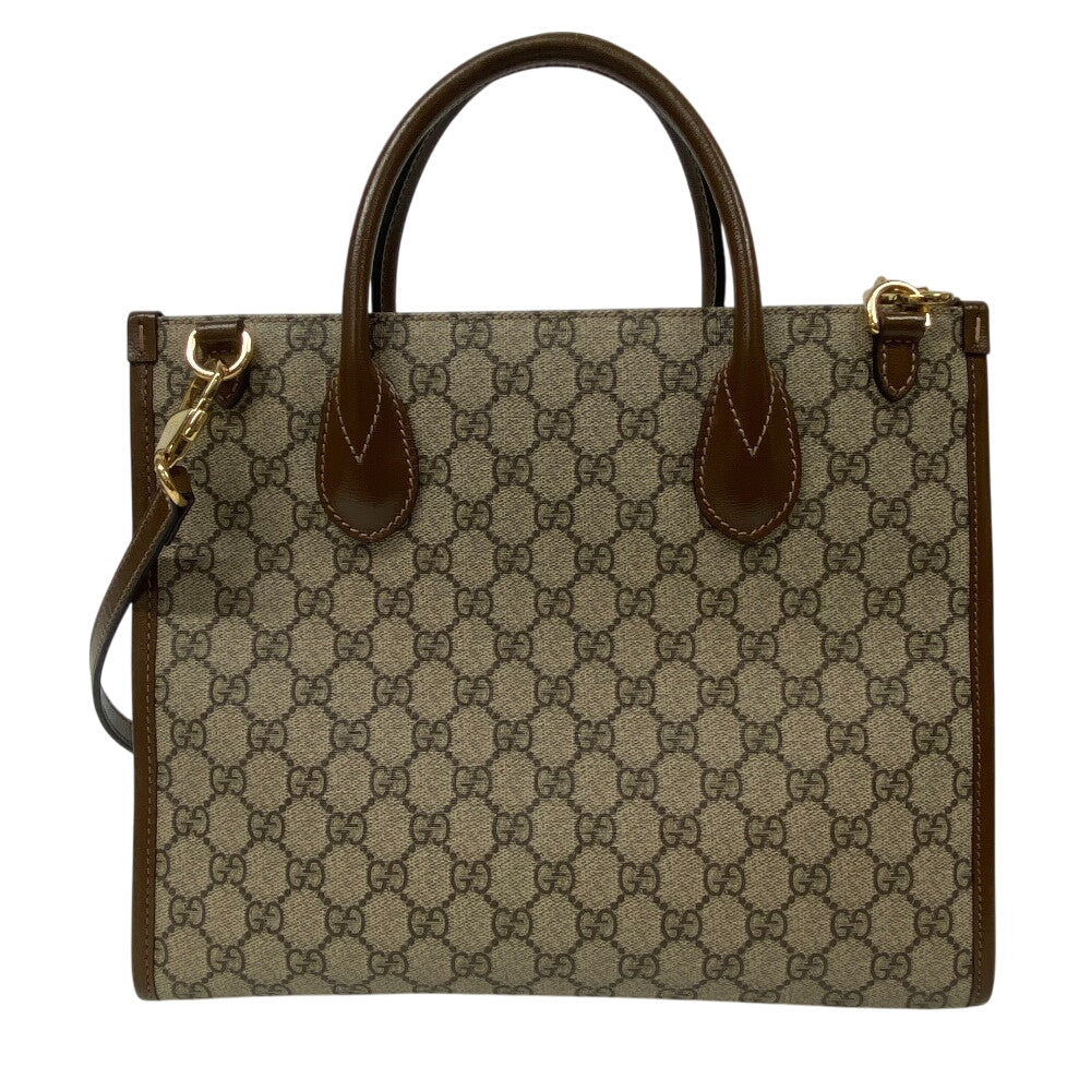 GUCCI Handbag 659983 PVC, Leather beige GG Supreme