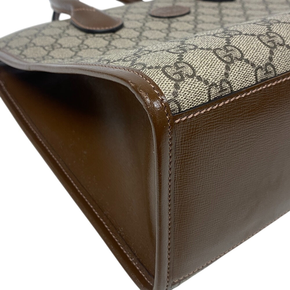 GUCCI Handbag 659983 PVC, Leather beige GG Supreme