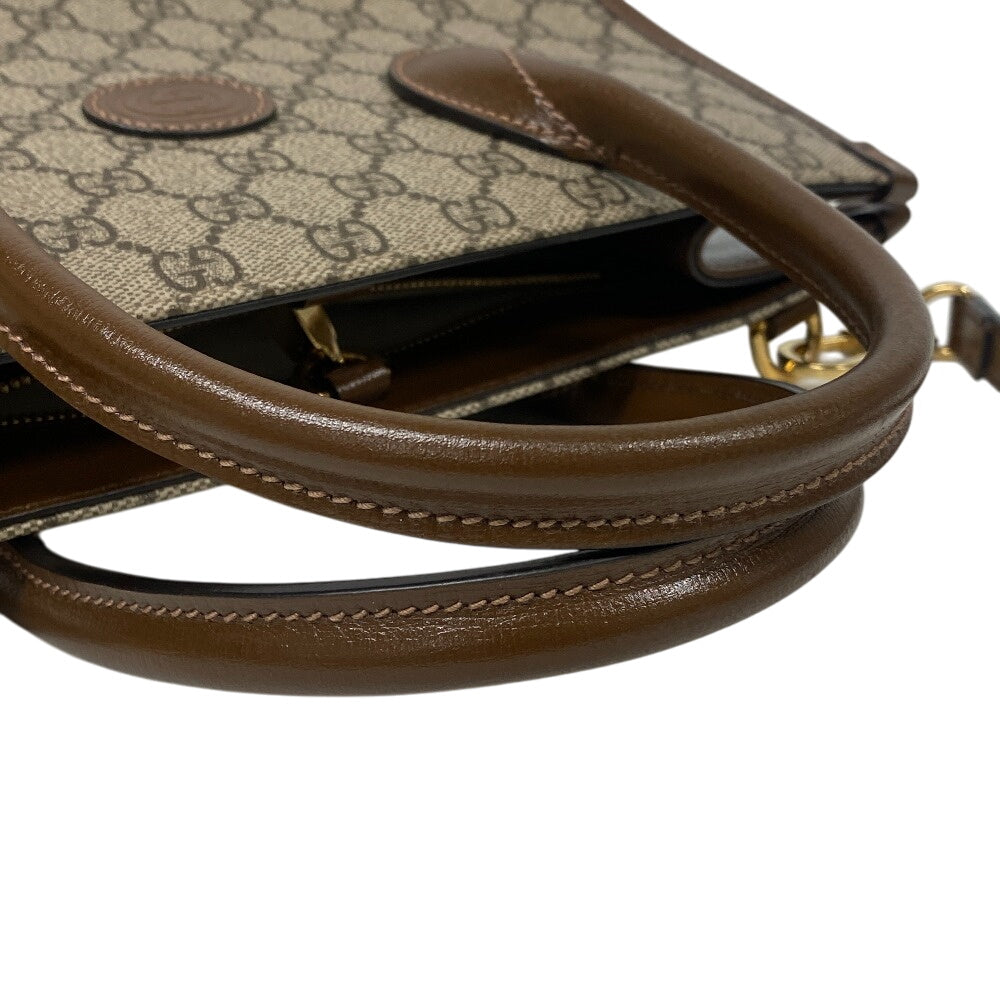 GUCCI Handbag 659983 PVC, Leather beige GG Supreme