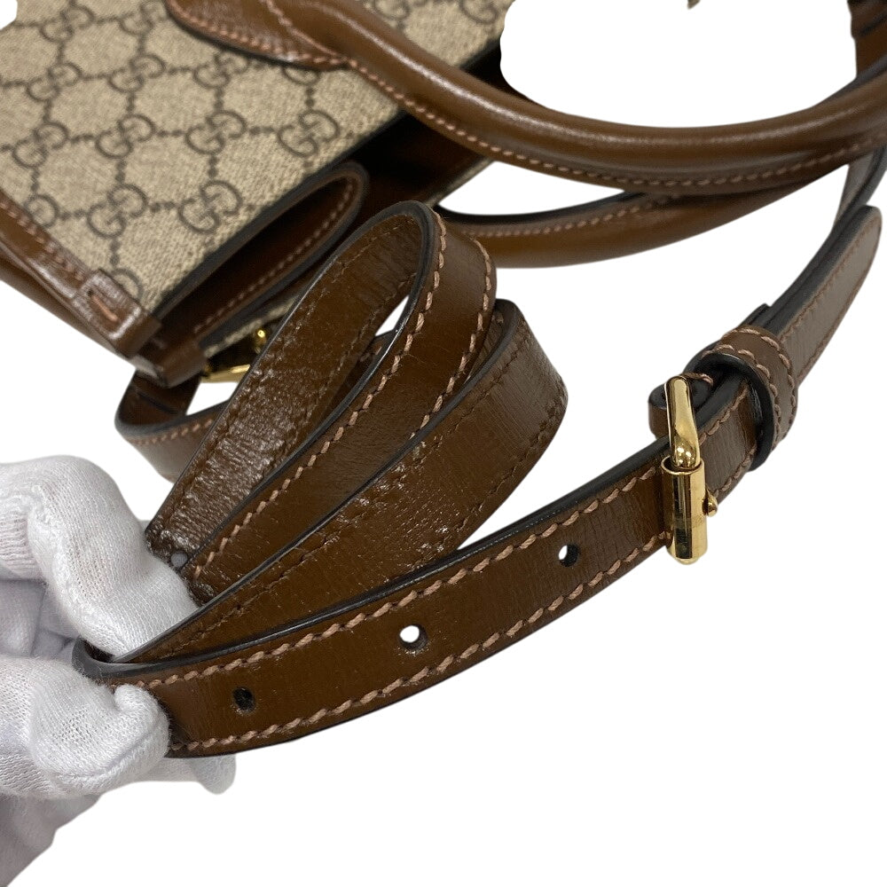 GUCCI Handbag 659983 PVC, Leather beige GG Supreme
