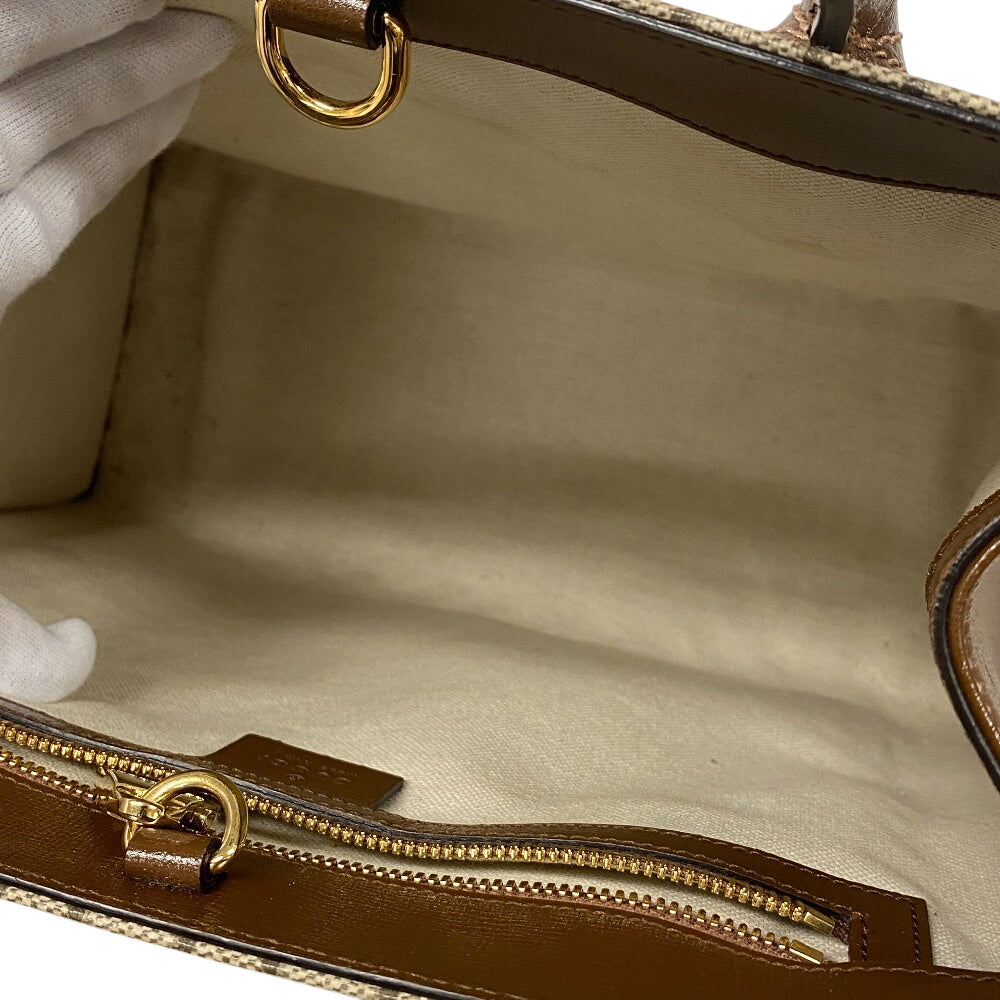 GUCCI Handbag 659983 PVC, Leather beige GG Supreme