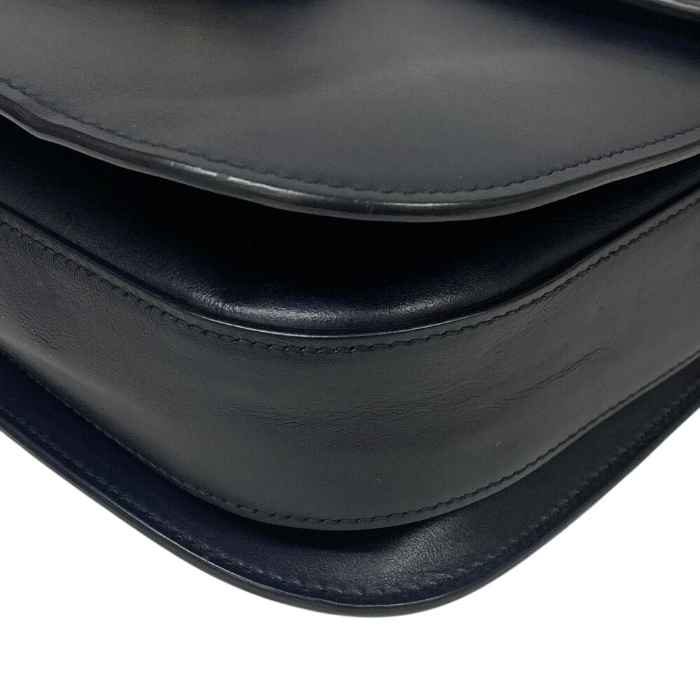 GUCCI Shoulder Bag 602204 Leather, Velour Navy Velor x leather Horsebit 1955