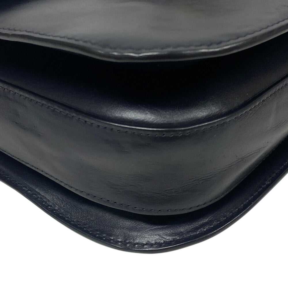 GUCCI Shoulder Bag 602204 Leather, Velour Navy Velor x leather Horsebit 1955