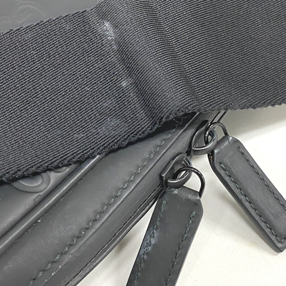 GUCCI Shoulder Bag 771293 rubber black GG Rubber