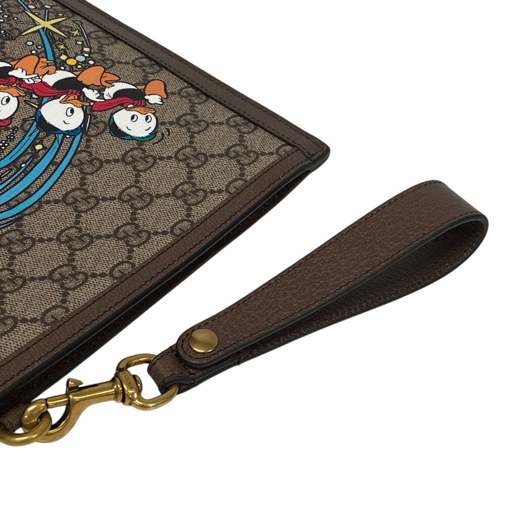 GUCCI Clutch bag 647925 PVC, Leather Brown GG Supreme