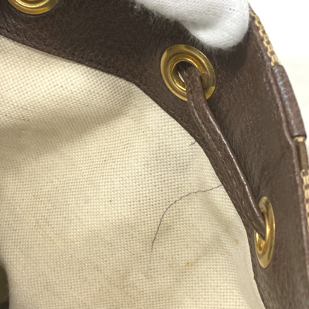 GUCCI Backpack 678829 Canvas, Leather Brown Jumbo GG