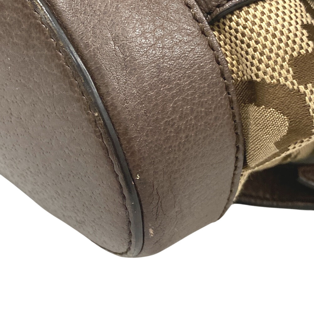 GUCCI Backpack 678829 Canvas, Leather Brown Jumbo GG